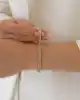 Taş Detaylı Altın Zincir Bileklik