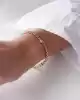 Taş Detaylı Altın Zincir Bileklik