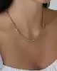 Taş Detaylı Altın Zincir Kolye