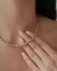 Taş Detaylı Altın Zincir Kolye