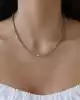 Taş Detaylı Altın Zincir Kolye