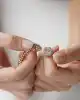 Taş Detaylı Çizgi Zincir Bileklik