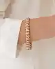 Taş Detaylı Çizgi Zincir Bileklik
