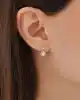 Taş Sallantılı Altın Küpe