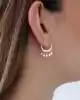 Taş Sallantılı Altın Küpe