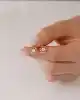 Taşlı Altıgen Küpe