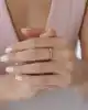 Taşlı Altın Başak Yüzük
