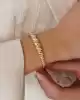 Taşlı Altın Burgu Kelepçe Bileklik