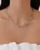 Taşlı Altın Gurmet Zincir