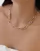 Taşlı Altın Gurmet Zincir