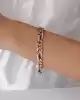 Taşlı Altın Gurmet Zincir Bileklik
