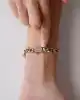 Taşlı Altın Gurmet Zincir Bileklik