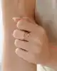 Taşlı Altın İkili Yüzük