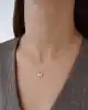 Taşlı Altın Kelebek Kolye