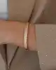 Taşlı Altın Kelepçe Bileklik