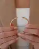 Taşlı Altın Kelepçe Bileklik