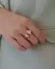 Taşlı Altın Sarmal Yüzük
