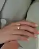 Taşlı Altın Sarmal Yüzük