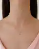 Taşlı Altın Tasarım Kolye