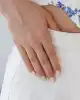 Taşlı Altın Yelpaze Yüzük