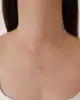 Taşlı Altın Yonca Kolye