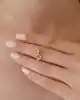 Taşlı Altın Yonca Kolye