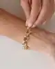 Taşlı Altın Zincir Bileklik