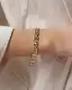 Taşlı Altın Zincir Bileklik