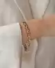 Taşlı Altın Zincir Bileklik