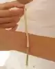 Taşlı Altın Zincir Bileklik