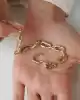 Taşlı Ataç Zincir Bileklik