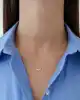 Taşlı Ay Yıldız Kolye