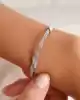 Taşlı Beyaz Altın Bileklik