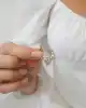 Taşlı Bomb Halka Küpe