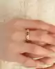 Taşlı Burgu Altın Yüzük