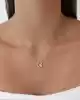 Taşlı Çiçek Kolye