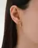 Taşlı Dörtgen Küpe
