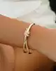 Taşlı Düğüm Kelepçe Bileklik