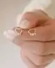 Taşlı Elips Küpe