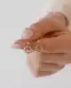 Çift Kullanımlı Taşlı Altın Küpe