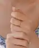 Taşlı İkili Sarmal Yüzük
