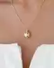 Taşlı İnci Altın Kolye