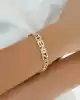 Taşlı İsim Yazılı Altın Bileklik