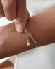 Taşlı İtalyan Zincir Bileklik