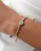 Taşlı İtalyan Zincir Bileklik