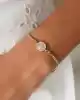 Taşlı İtalyan Zincir Bileklik