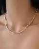 Taşlı Kemik Model Altın Kolye
