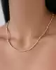 Taşlı Kemik Model Altın Kolye