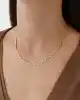Taşlı Minimal Zincir Kolye