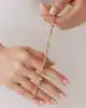 Taşlı Prizma Zincir Bileklik